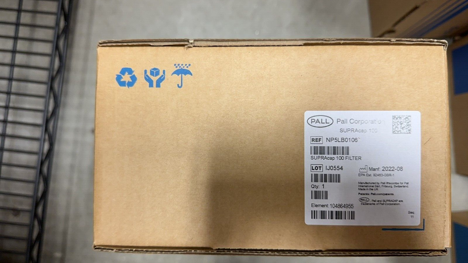 Pall NP5LB0106 Supracap 100 Capsule Depth Filter MFG 2022 NEW