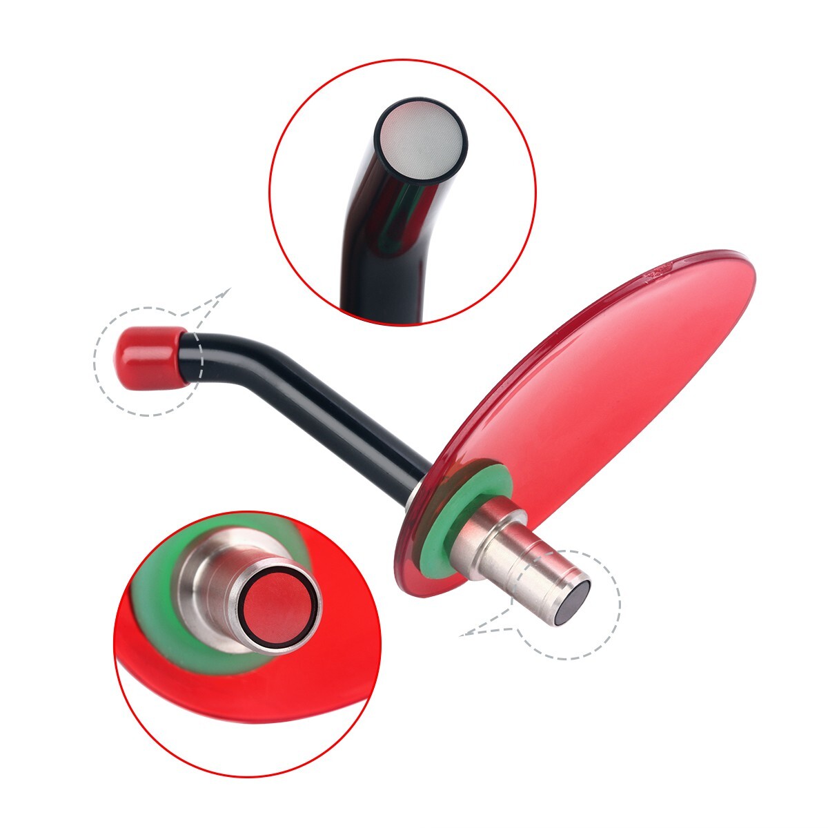 AZDENT Dental Wireless LED Curing Light Resin Cure Lamp 2700mw/c㎡ Silver