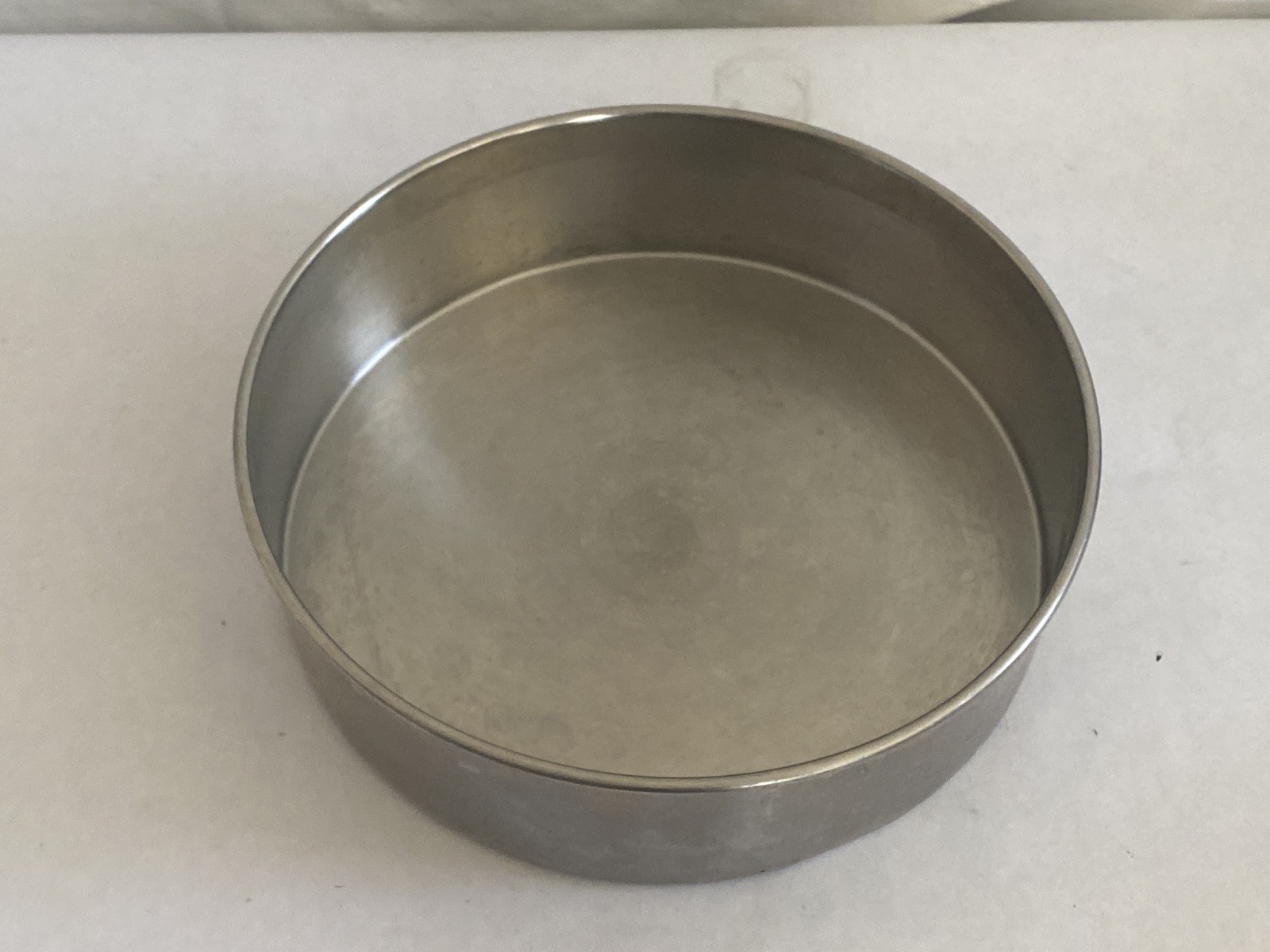 SS 12” ID Test Sieve Collecting Receiving Pan Full Height 3.25” LAB USE ONLY
