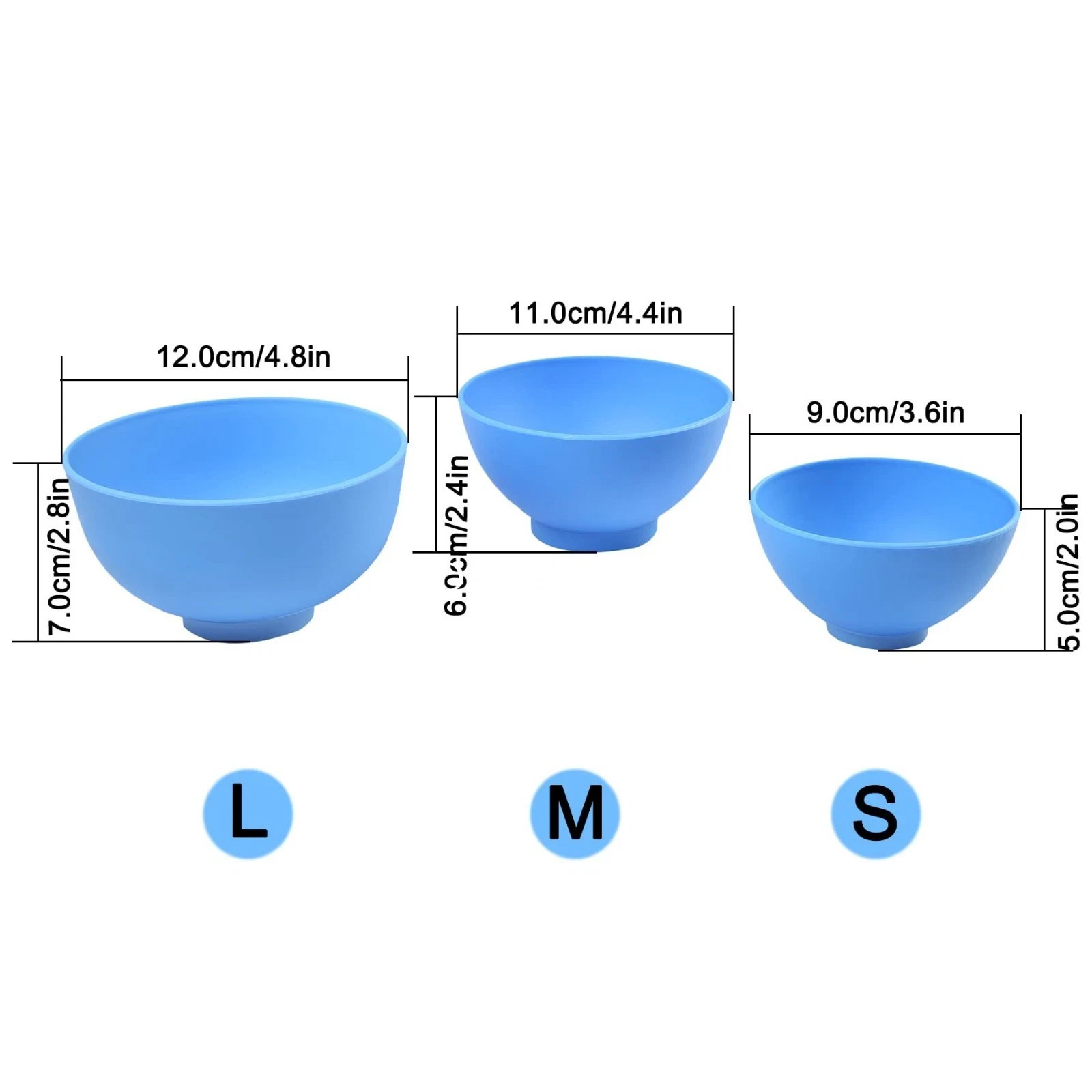 Dental Lab Rubber Mixing Bowl/Spatula for Alginate Impression Plaster Material