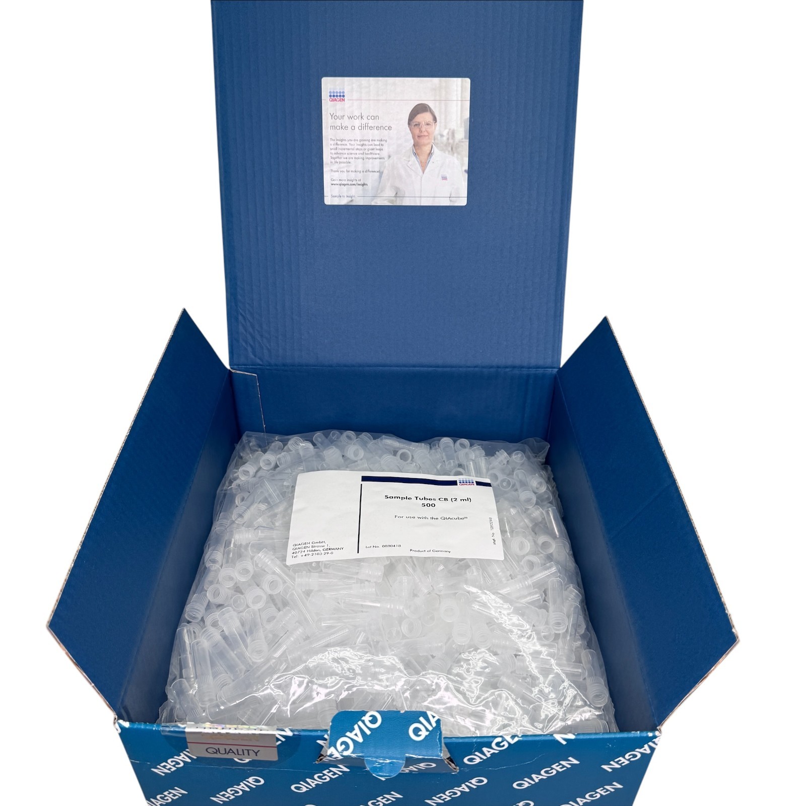 Qiagen Sample Tubes CB (2 ml) for QIAcube – Box of 1000 (2×500 bags)