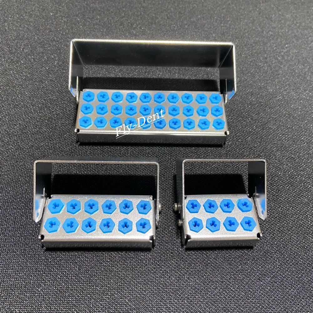 8/12/30 Holes Dental Implant Drill Burs Disinfection Box Organizer Holder Block