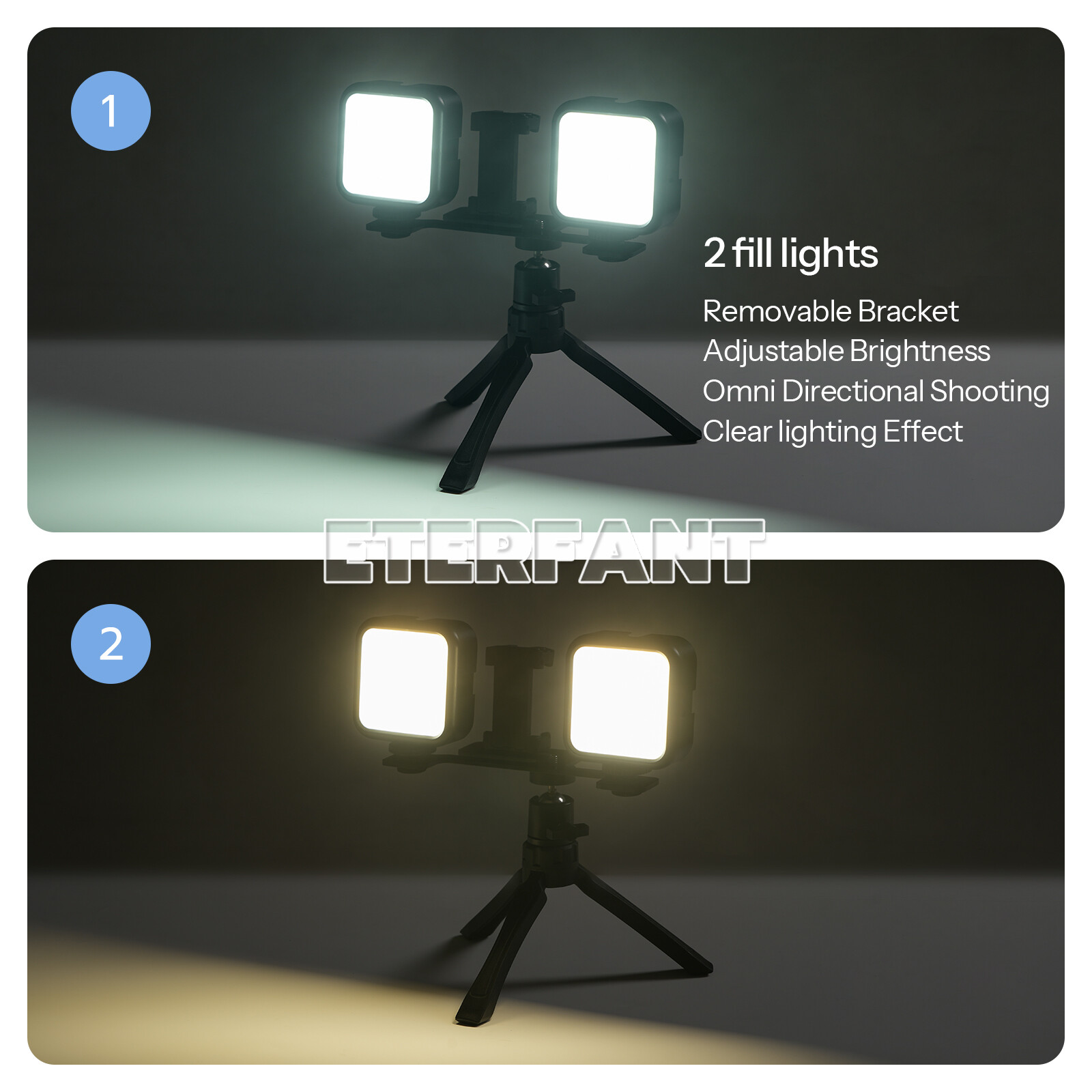 ETERFANT Dental LED Flash Photography Oral Cell Phone Camera Fill Light Tool