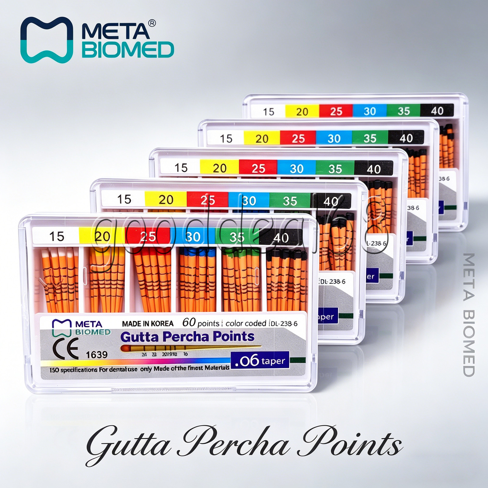 Dental Endodontic Gutta Percha Points Taper .02 .04 or .06, 120 or 60/pk,#15-40