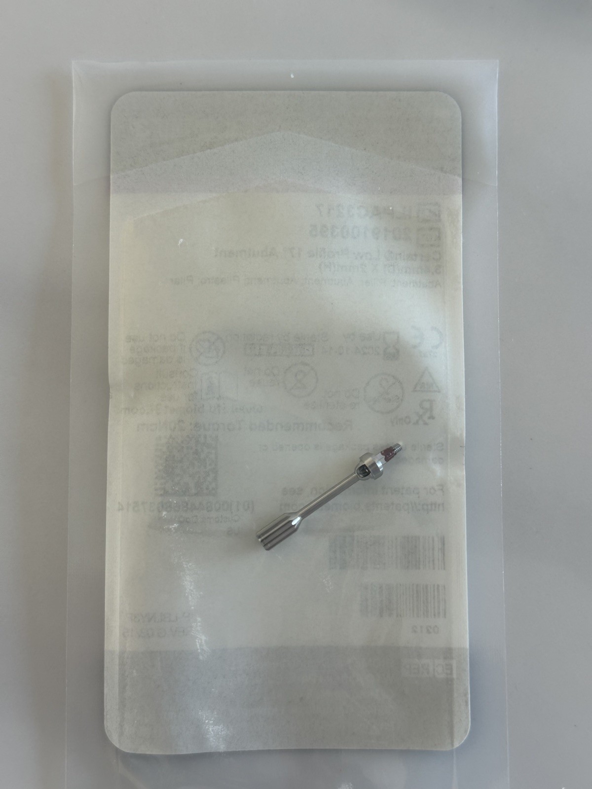 BioMET 3i Certain Low Profile 17° Abutment 3.4mm(D) X 2mm(H)