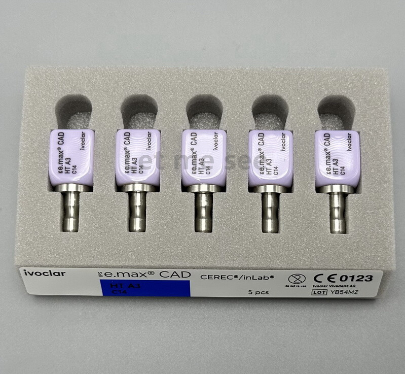IVOCLAR E.max Cad Dental CEREC InLab Glass Ceramics Blocks ABUTMENT Refill 1~5pc
