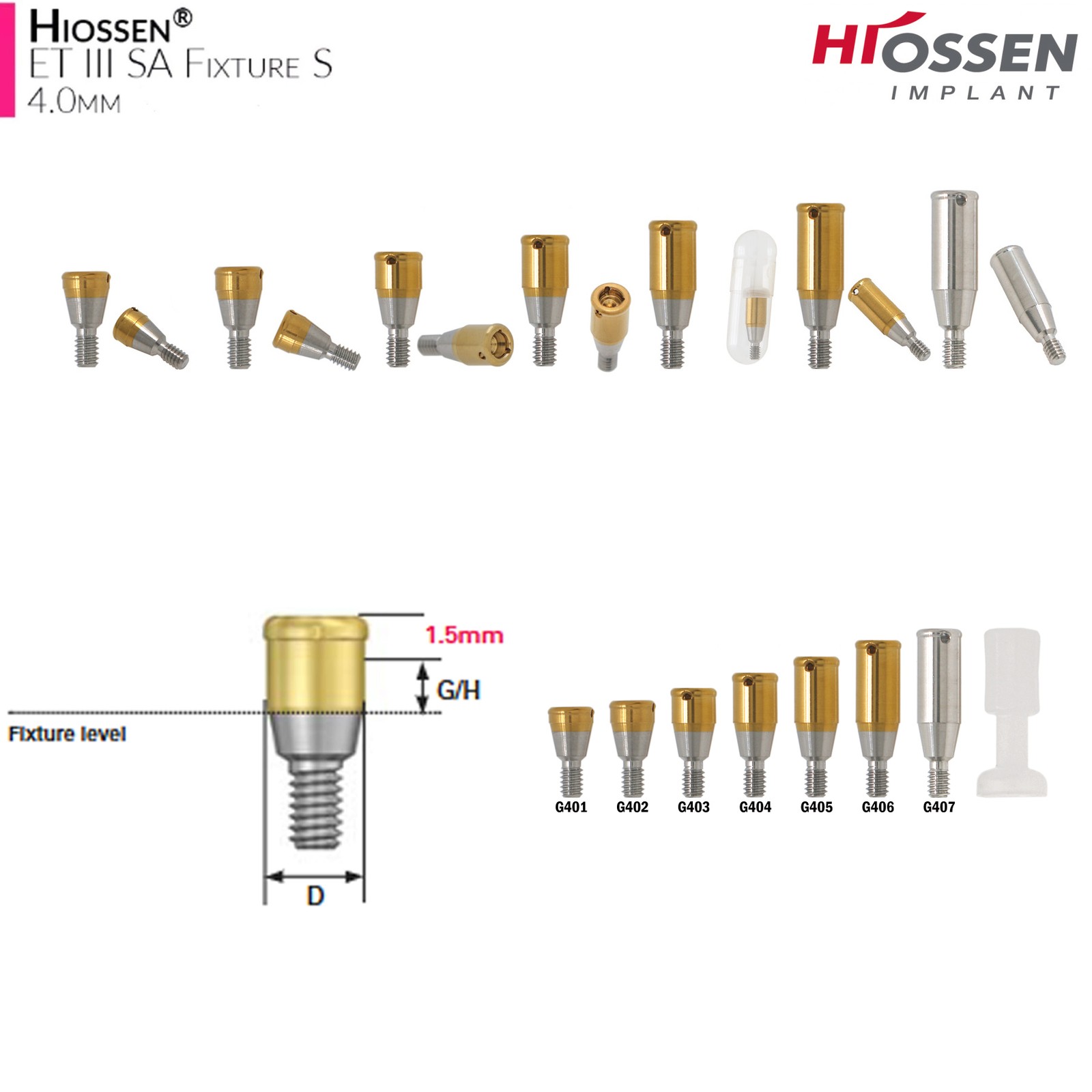 US Ship Locator Abutment Male Caps Inserts Compatible Hiossen Nobel Zimmer TSV