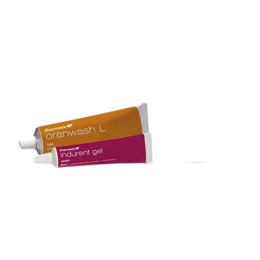 Dental Zhermack Oranwash L 140ml +Indurent Gel 60ml Impression Wash Material