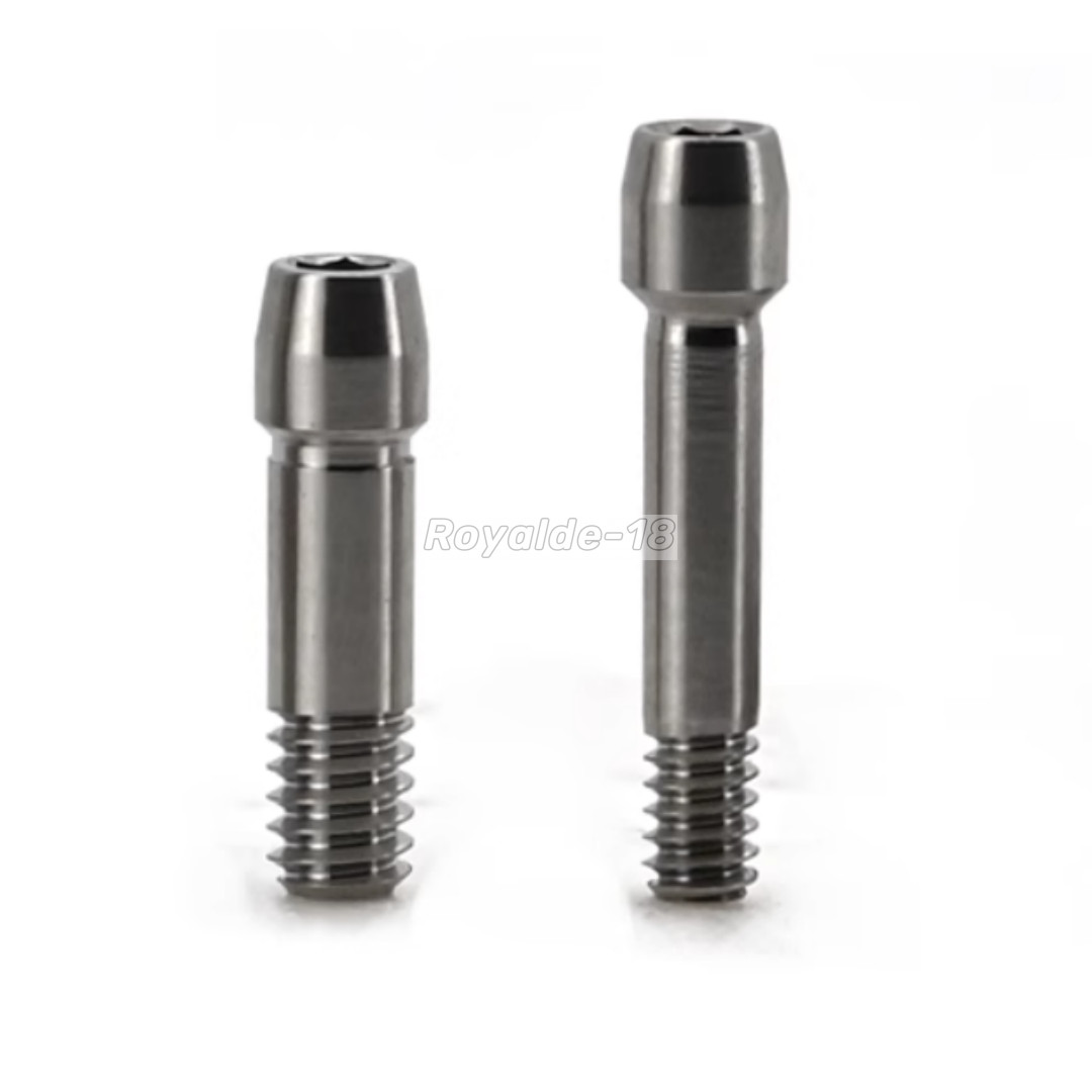 Dental Hex Temporary Abutment Cylinder Mini Regular Ti Screw Ebony OSS GH1.0