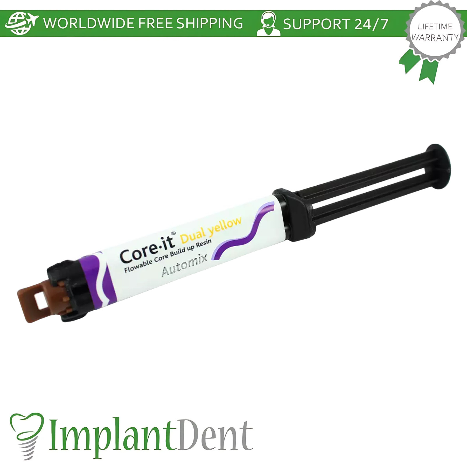 Spident Dental Core-It Core Build Up Flowable Comp0site 10g Ro0t Post Cement