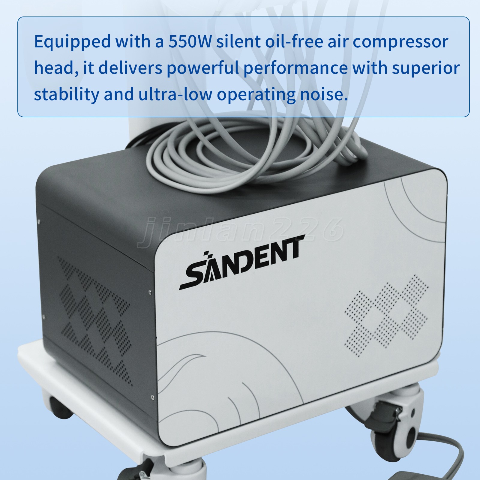 Portable Dental Delivery Unit With Air Compressor Strong Suction 4Hole