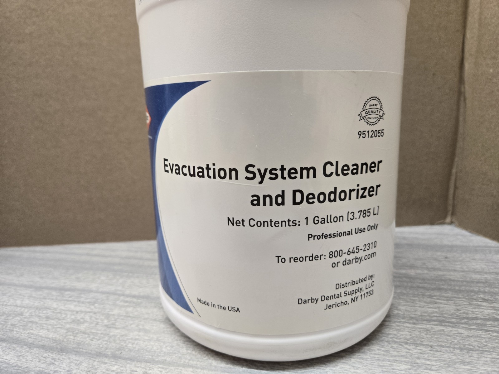 Darby 9512055 Evacuation System Cleaner and Deodorizer- 1 Gallon- Exp 07/30/2027