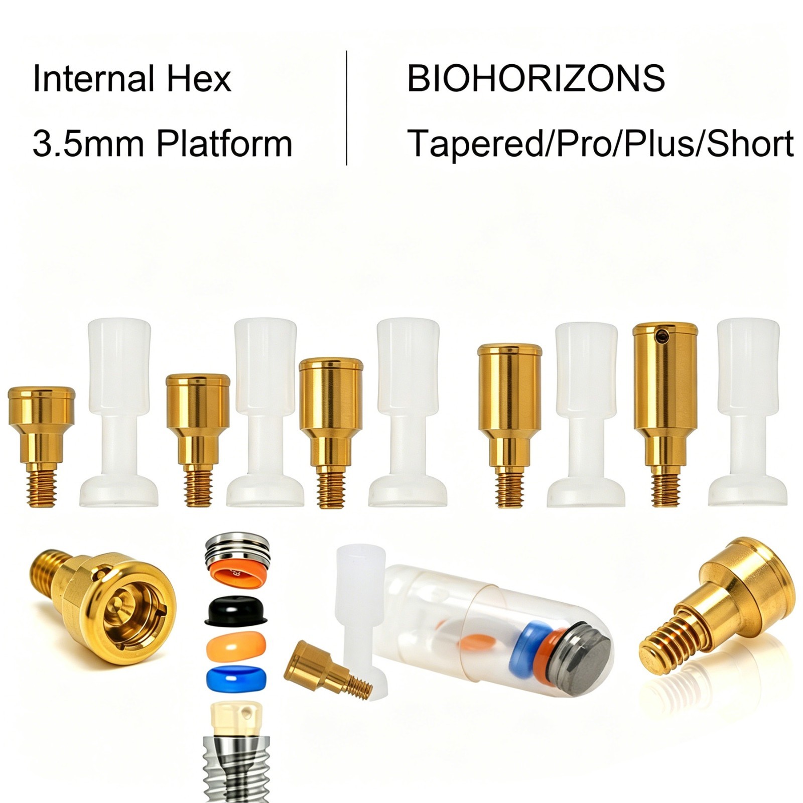 BioHorizons Locator/Straight/Angled Esthetic Abutment 3-5.7mm Dental Lab Analog