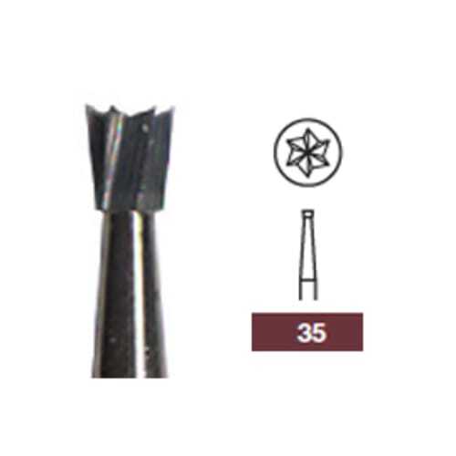 House Brand FG #35 Inverted Cone Carbide Bur, 100 Burs