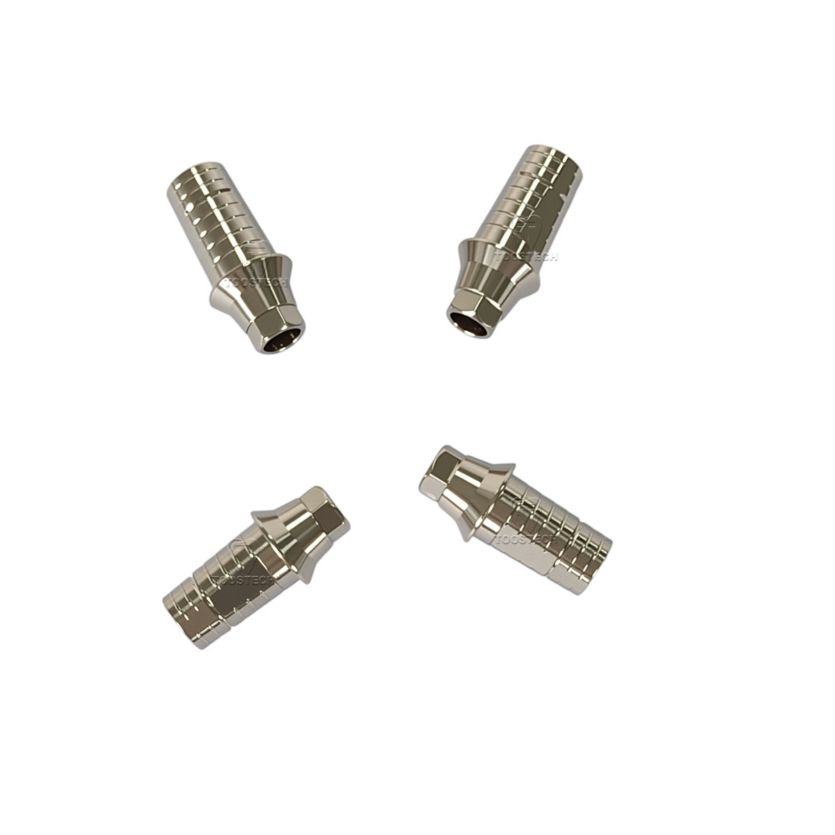 6pcs Digital Tianium base CAD CAM ti-base fits Hiossem Osstem TS Regular Mini