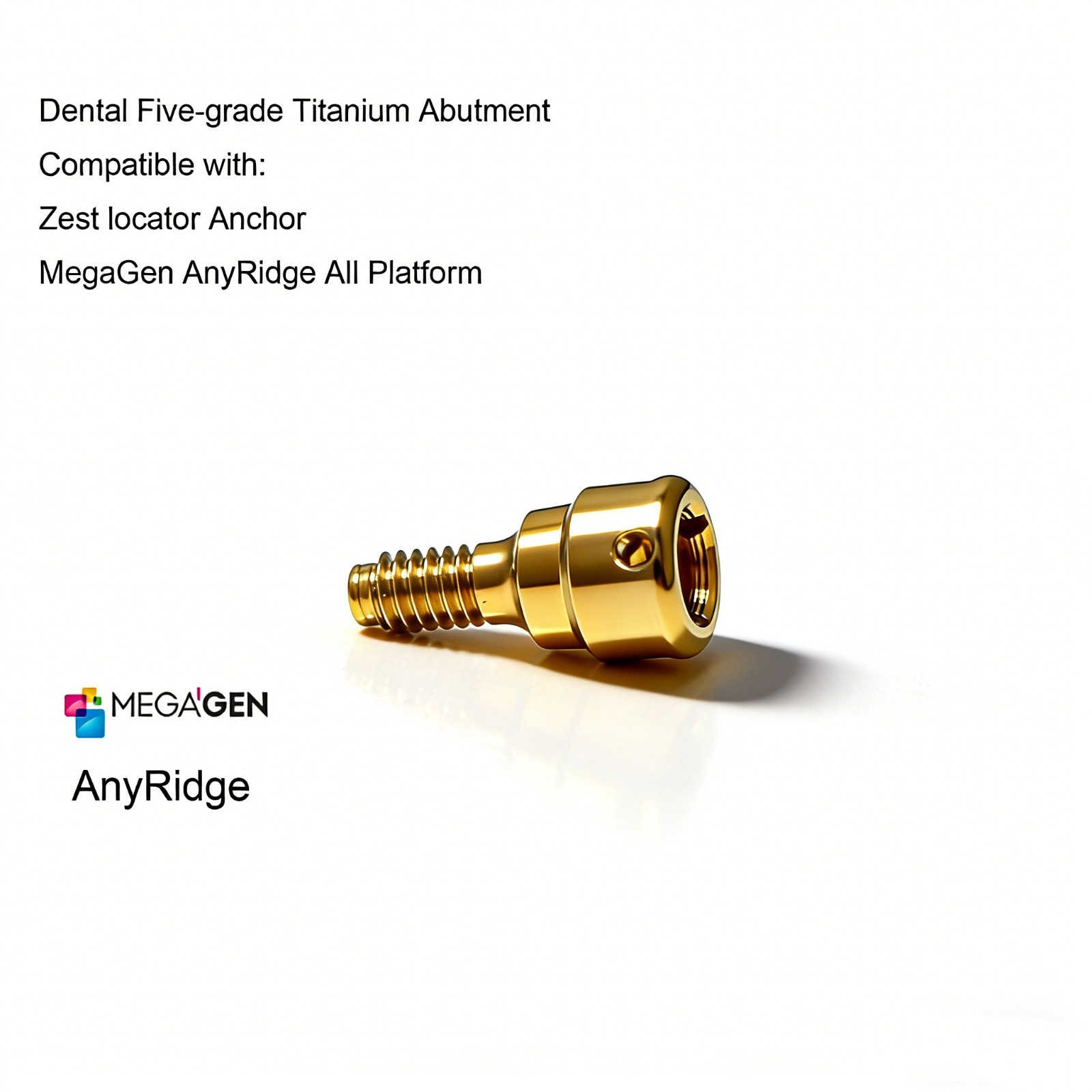Overdenture Abutment Removable Anchor for MEGAGEN AnyRidge All Platform 1-7.0 GH
