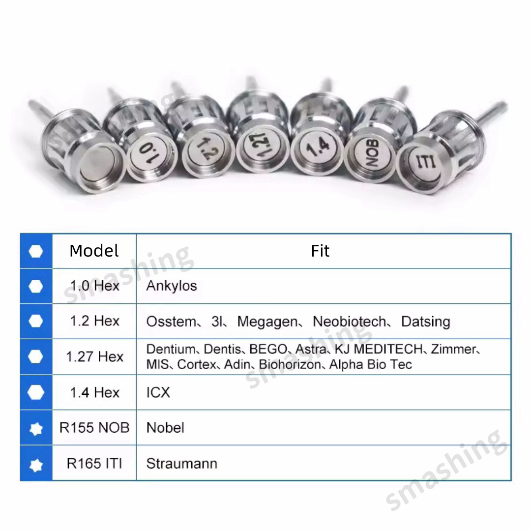 Dental Abutment Hand Driver Hex Screwdriver Long Short Stainless Steel