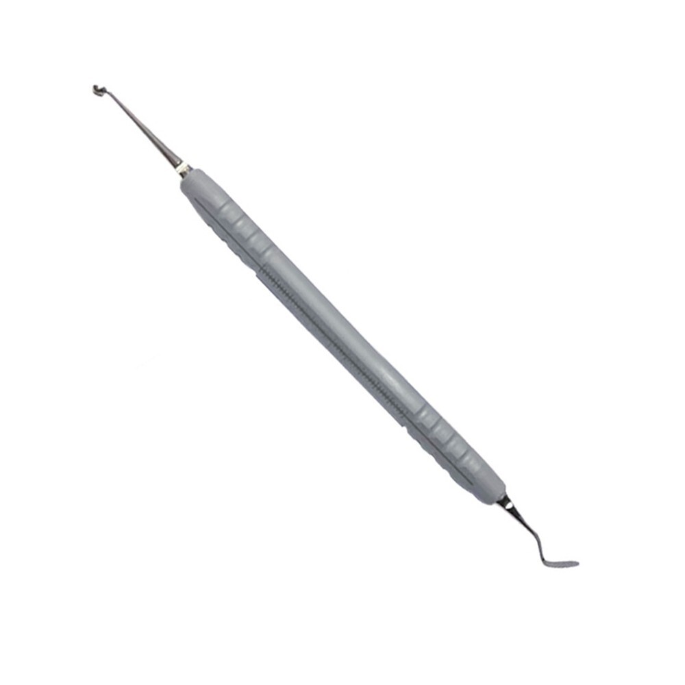 Dental Veneer Molding Tool Composite Resin Spatula Handle 60*4mm+60*6mm Foam Pad