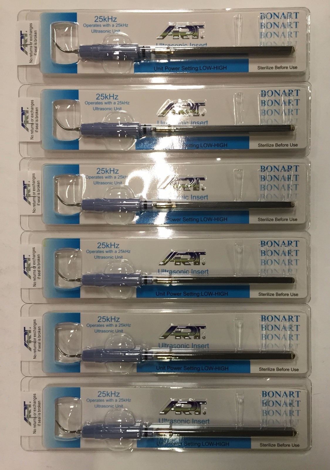 BONART 25KHz IF-50 STREAMLINE#10 CAVITRON ULTRASONIC INSERT PLASTIC GRIP 5/PACK