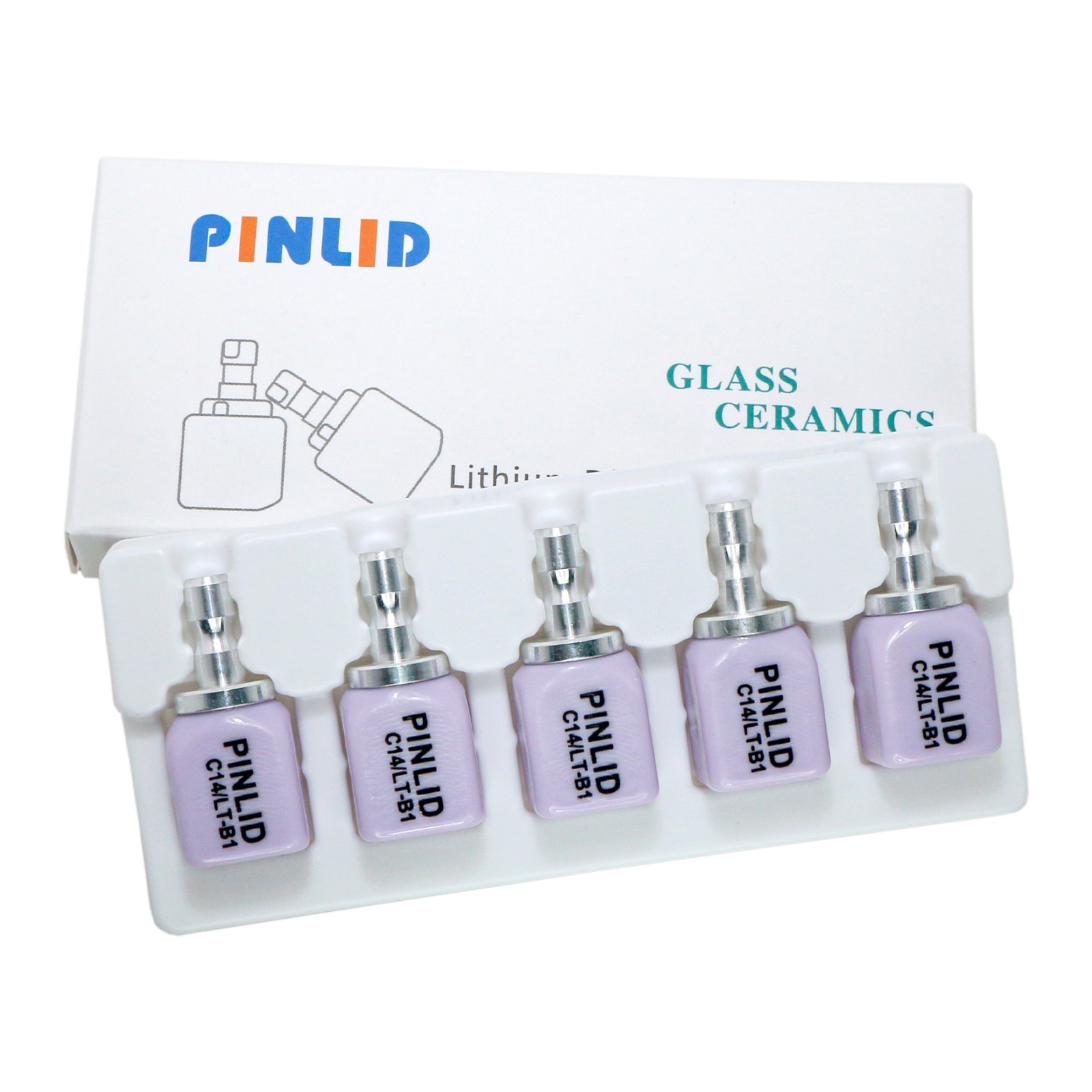 Dental Emax CAD/CAM Cerec Blocks Glass Ceramic Lithium Dislicate Block HT/LT C14