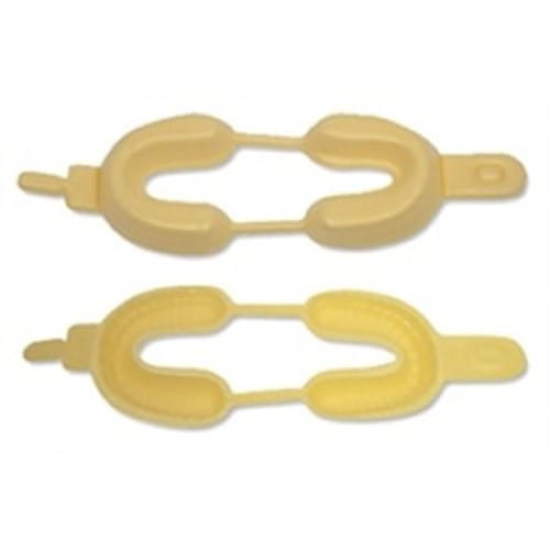 MARK3 Small Yellow Hinged Dual Arch Fluoride Tray, 100 pack