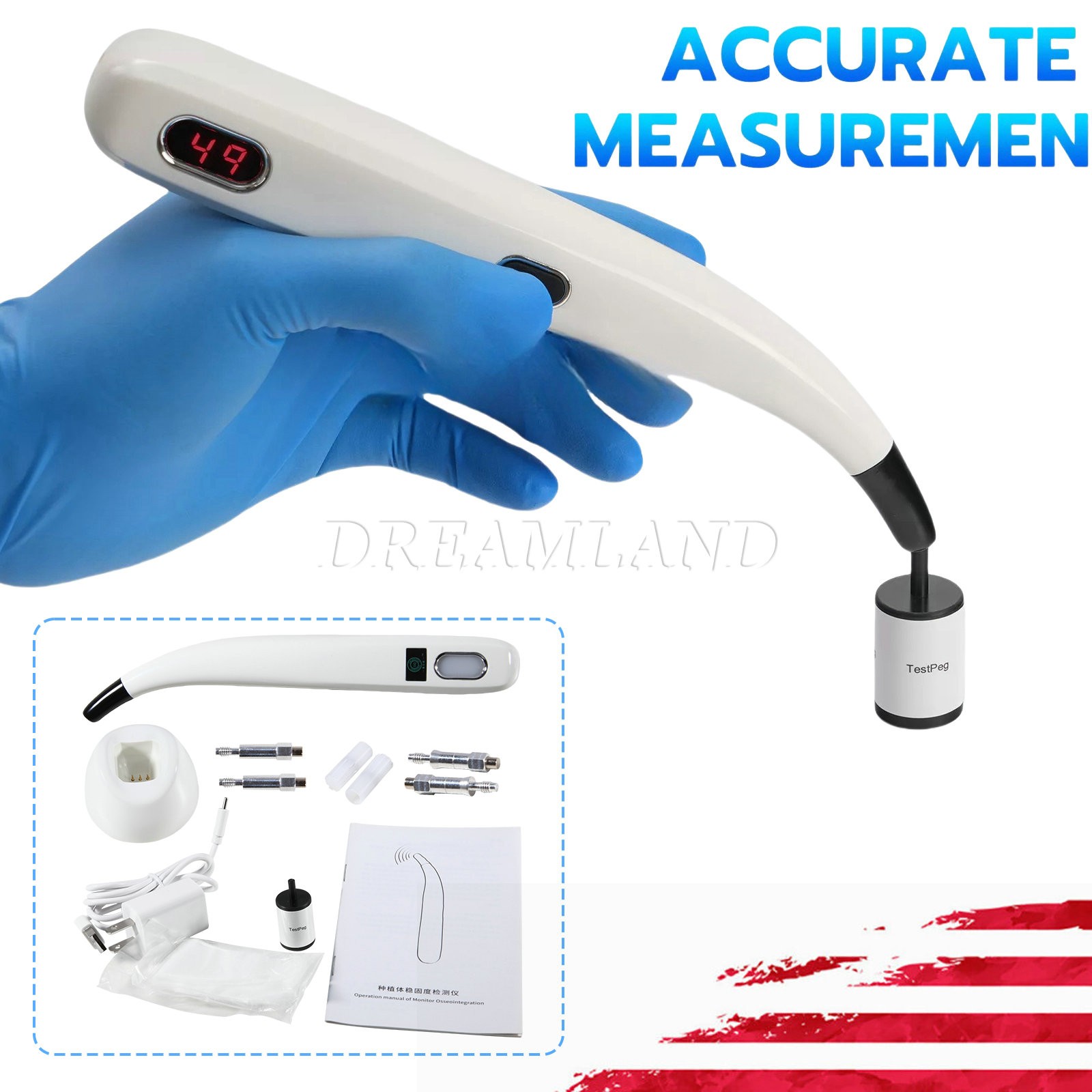 2024 Dental ISQ Implant Stability Device Dental Implant Monitor Osseointegration