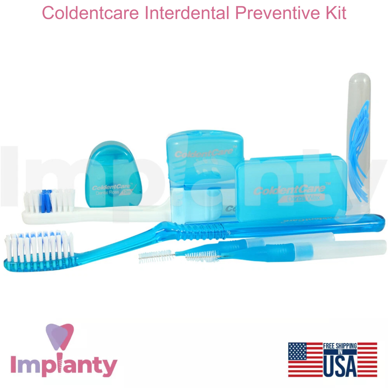 Interdental Preventive Kit Cleaning & Maintaining Toothbrush & Floss Dental Set