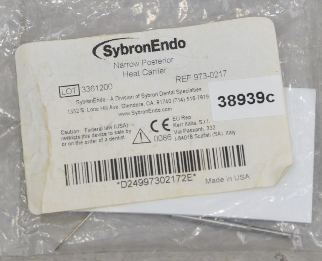 Lot of 3 SybronEndo Standard/Narrow Posterior Heat Carriers