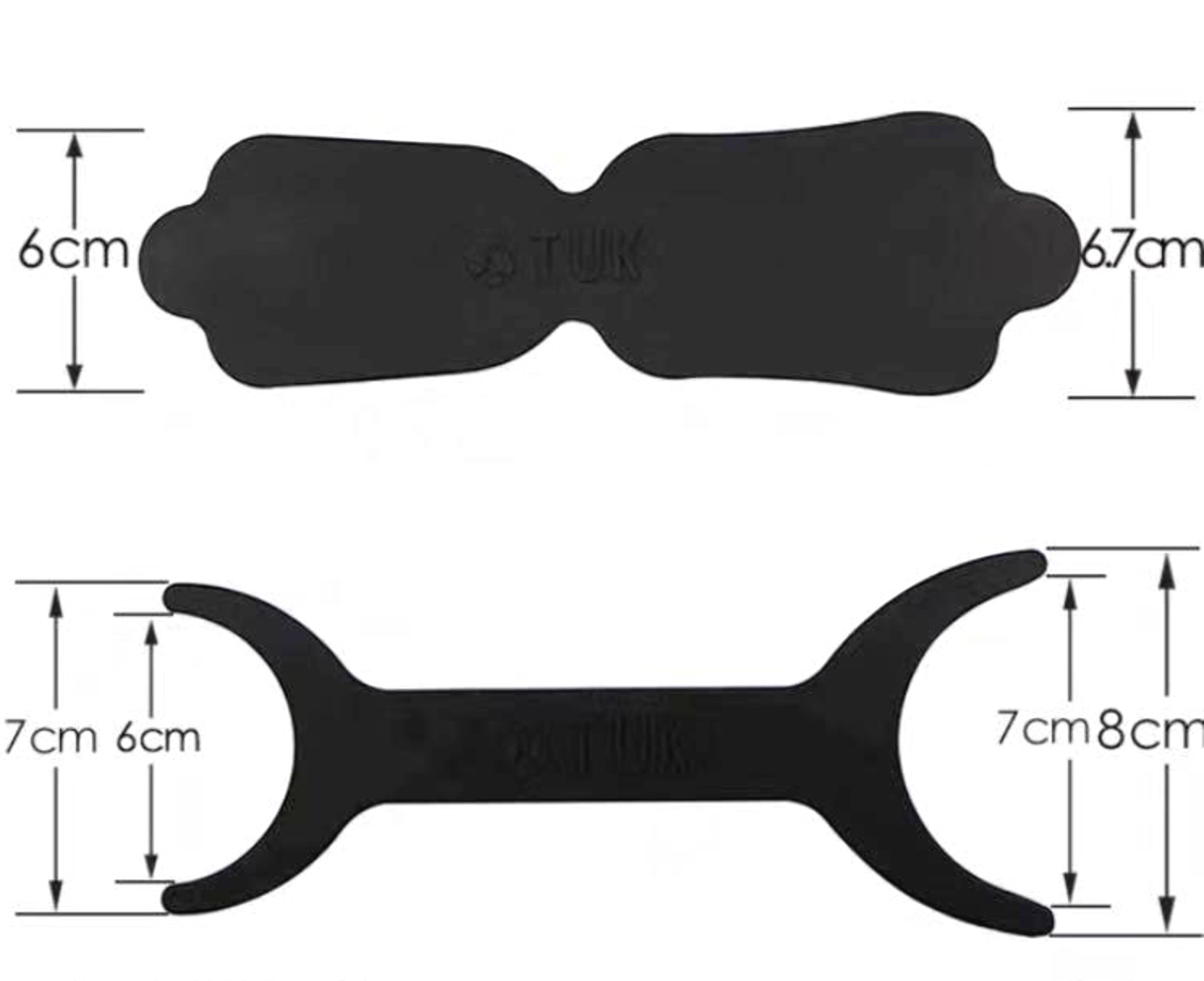 Dental Black Photo Contrast Occlusal Silicone Anterior Lingual Background 2 Set
