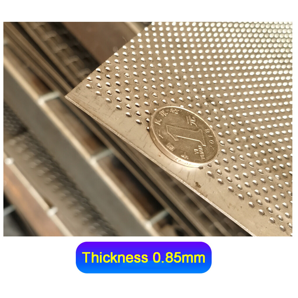 304 Stainless Steel Punched Round Hole Square Plate Mesh Filter for Sink Kitchen