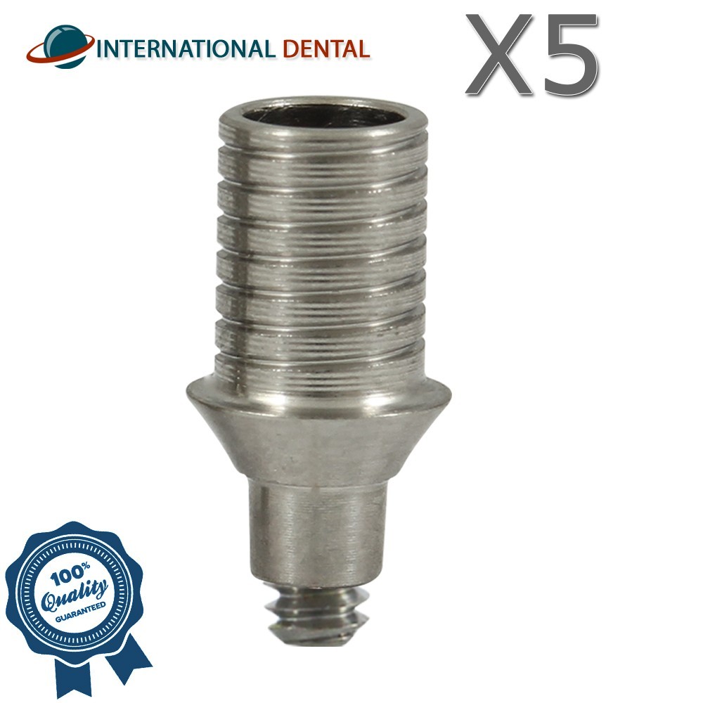 5 Rotational Titanium Base CAD/CAM Prosthetic Dental Slim Platform Int Hex