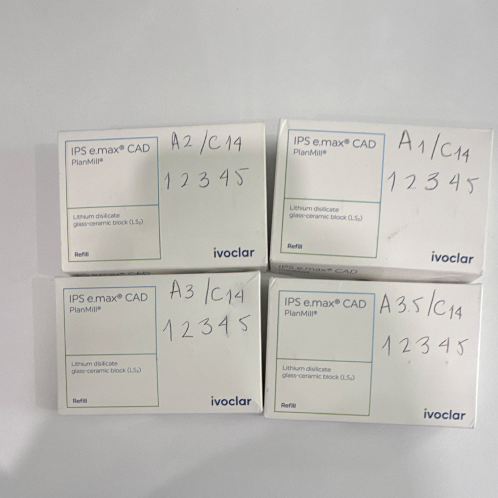 Ivoclar IPS e.max CAD PlanMill Lithium Disilicate Glass-Ceramic Block Dental