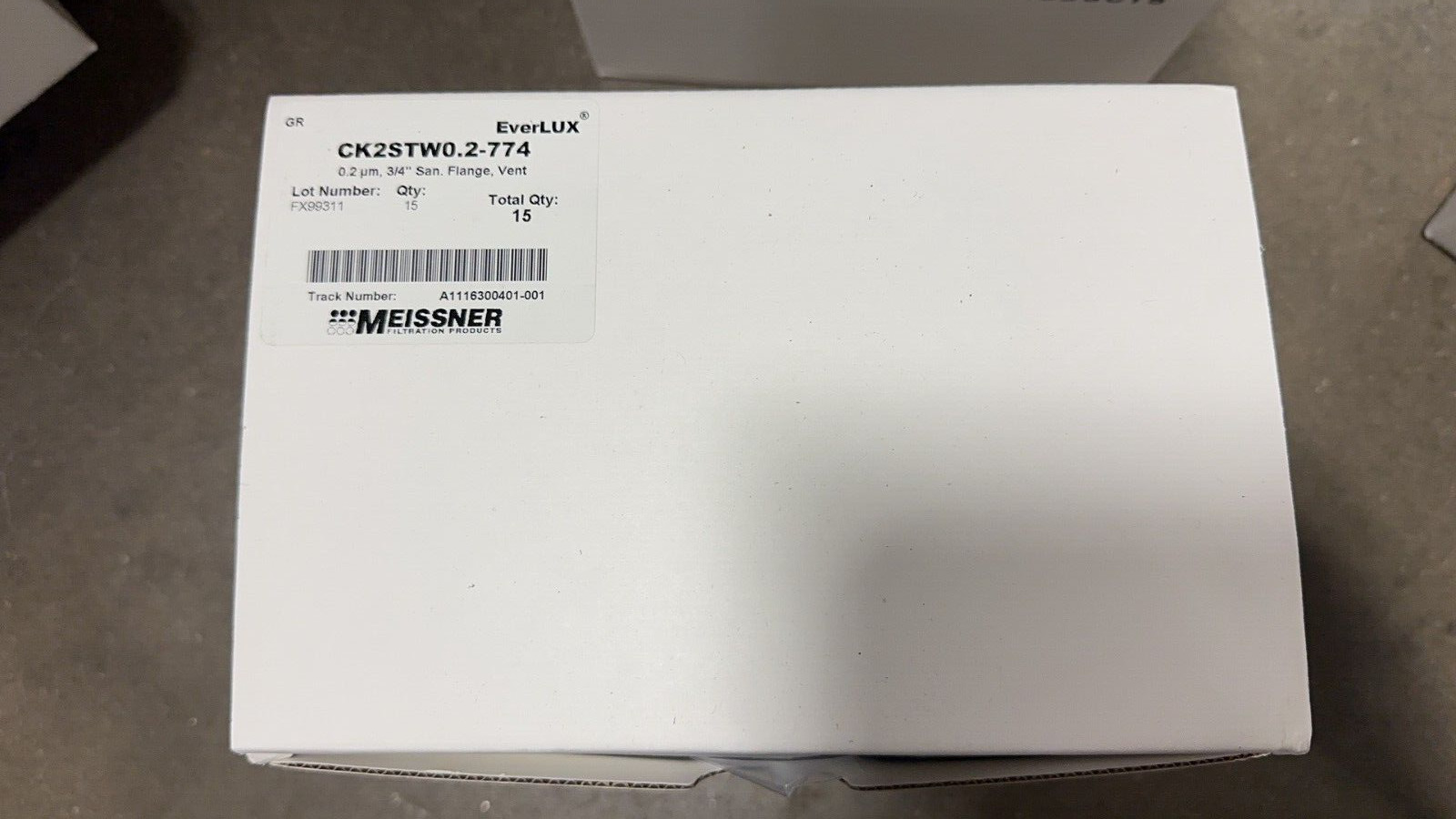 Meissner CK2ST0.2-774 filter stylux 0.2um, 3/4″ San Flange Vent
