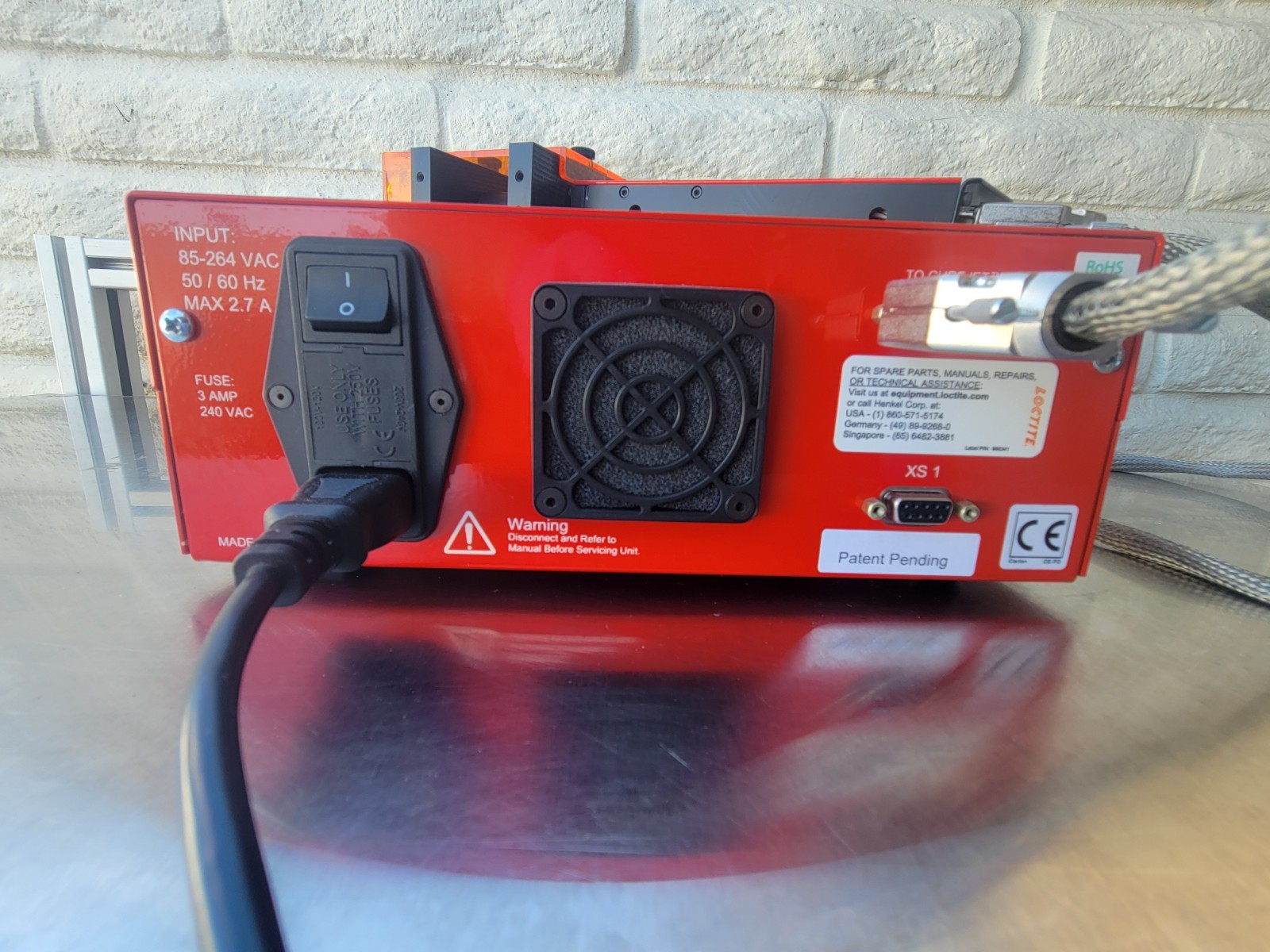 Loctite 2183340 CureJet 405 LED & 1364033 Controller Manual/Timer 85-264VAC 2.7A