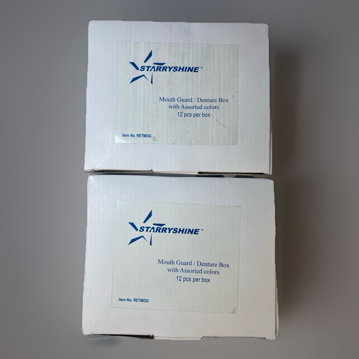 Starryshine Mouth Guard Denture Box Assorted Colors 24pcs (2×12) RETMOG