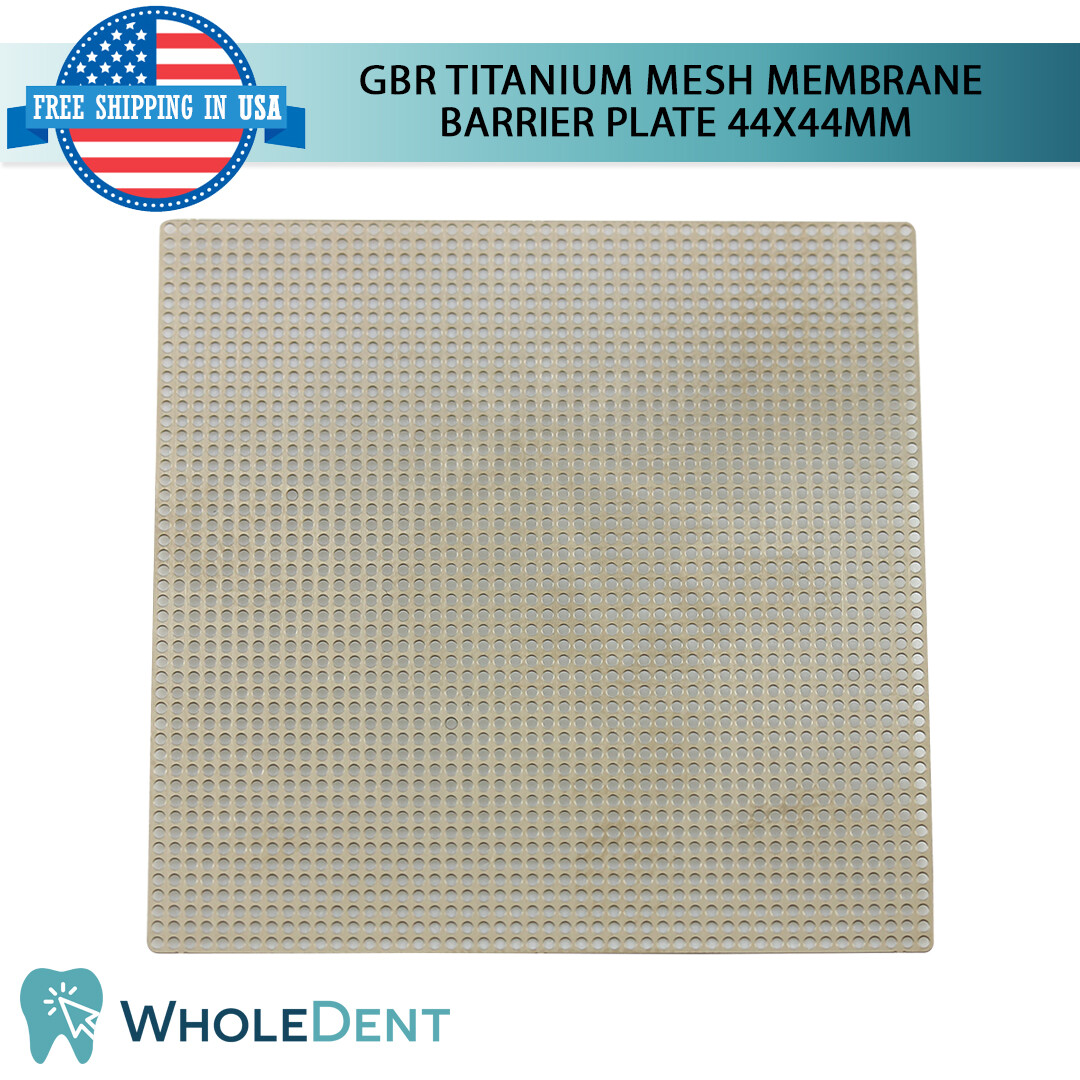 GBR Titanium Mesh Membrane Plate Bon Tack Barrier 44x44mm, Dental Im plant