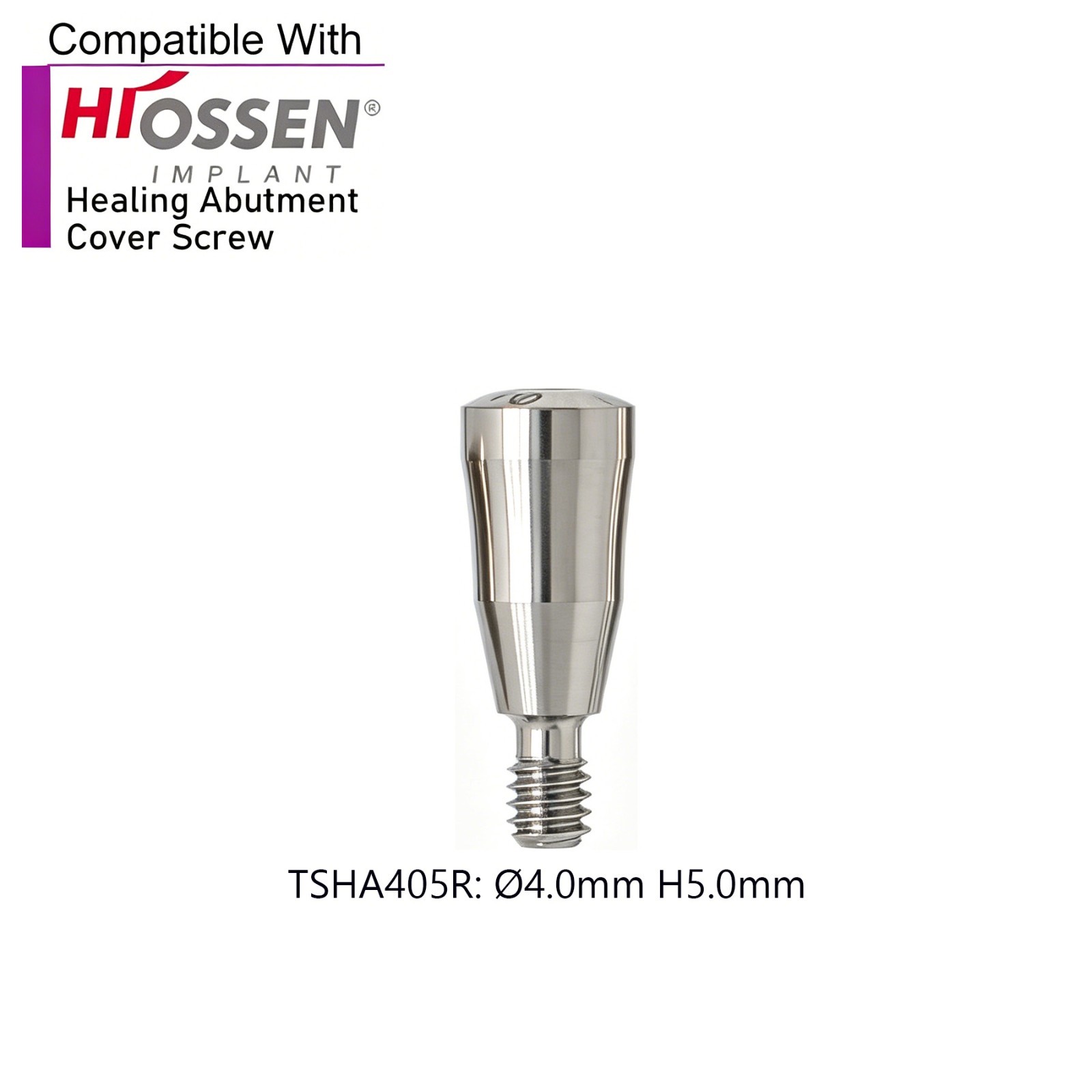 US 5Pcs Dental Healing Abutments Cover Screw Regular/Mini fit Osstem Hiossen