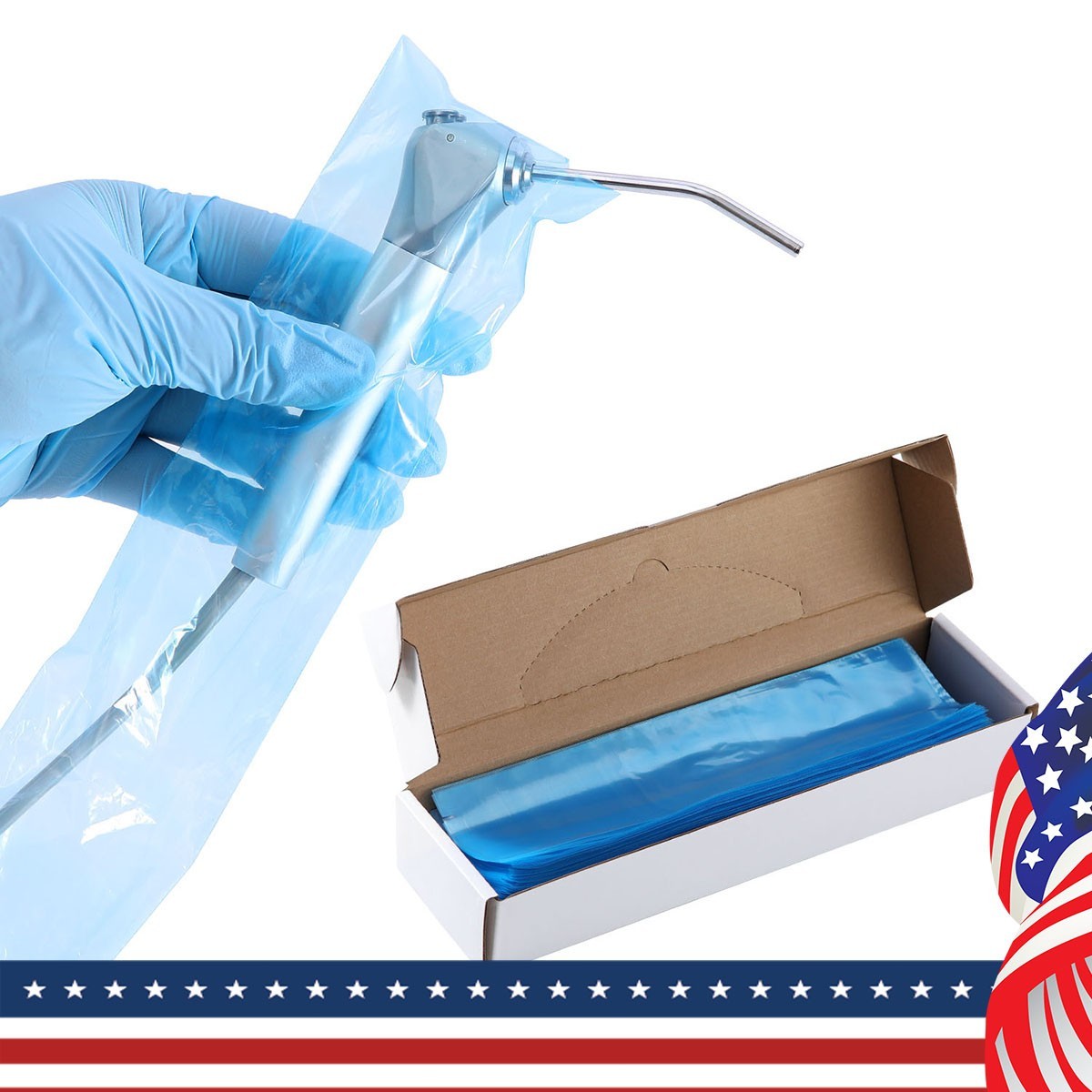 5X Dental 3 Way Air Water Syringe Sleeves Handpiece Covers 2.5″x10″
