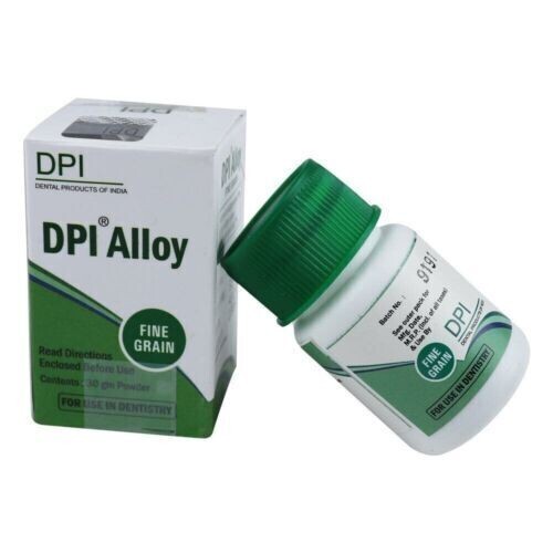 DPI Silver Amalgam Fine Grain Dental Filling Alloy 30 gms Bottle (Fast Ship)