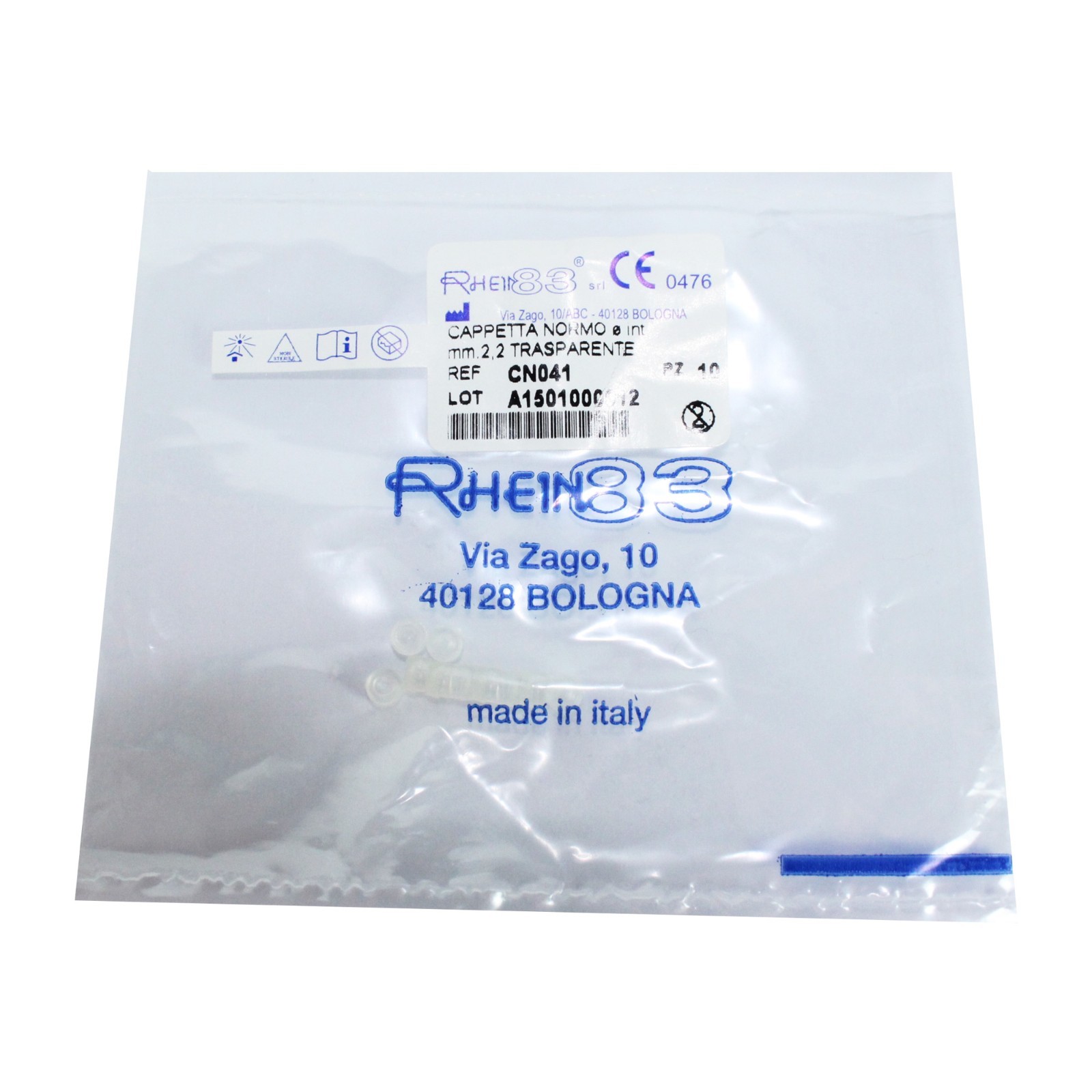 10 Dental Ball Attachment Home Use First Aid Undersized Caps Ø2.2mm Clear