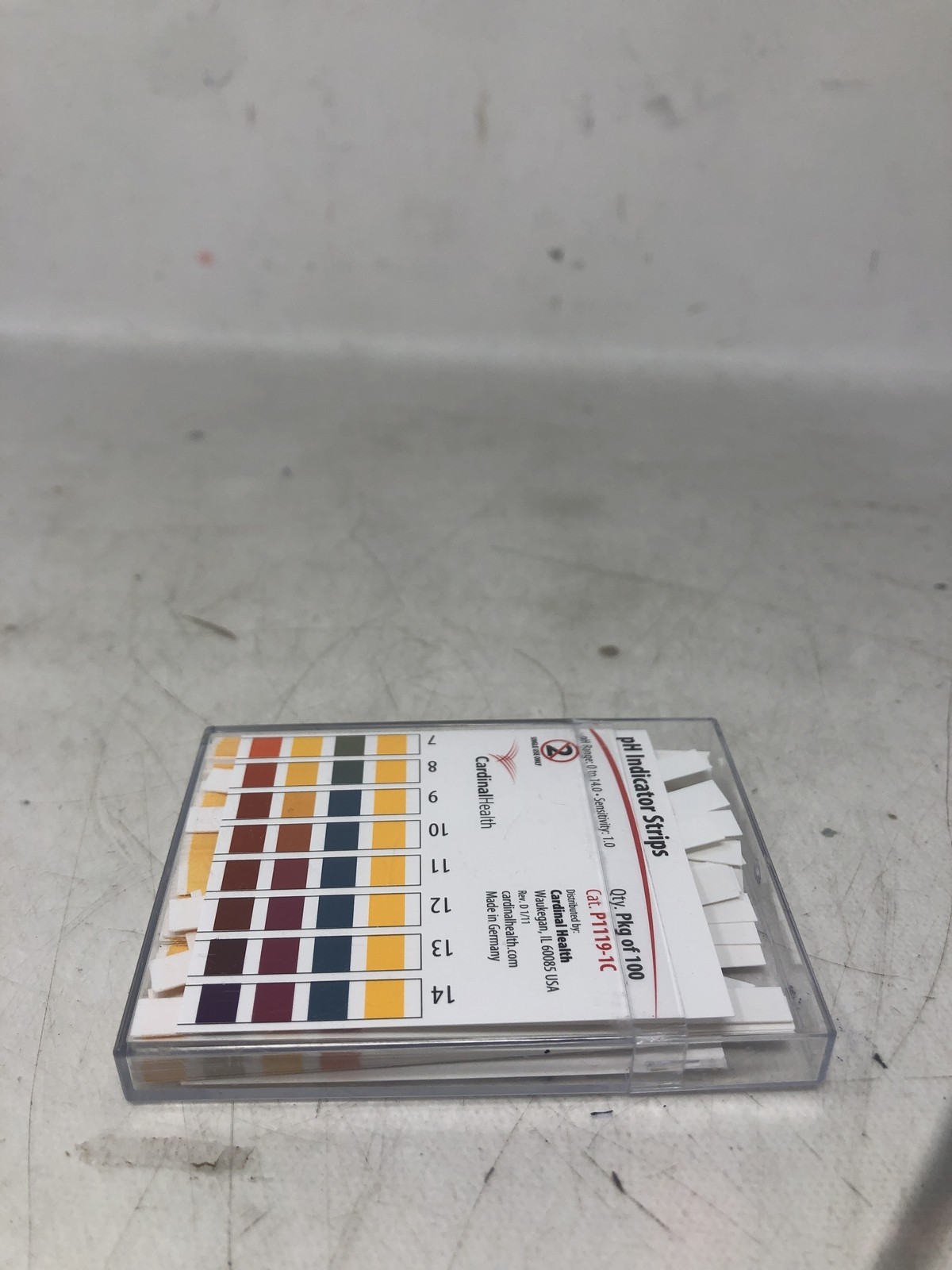 Cardinal Health Ph Indicator Strips Qty Pkg Of 100 Cat.P1119-1C