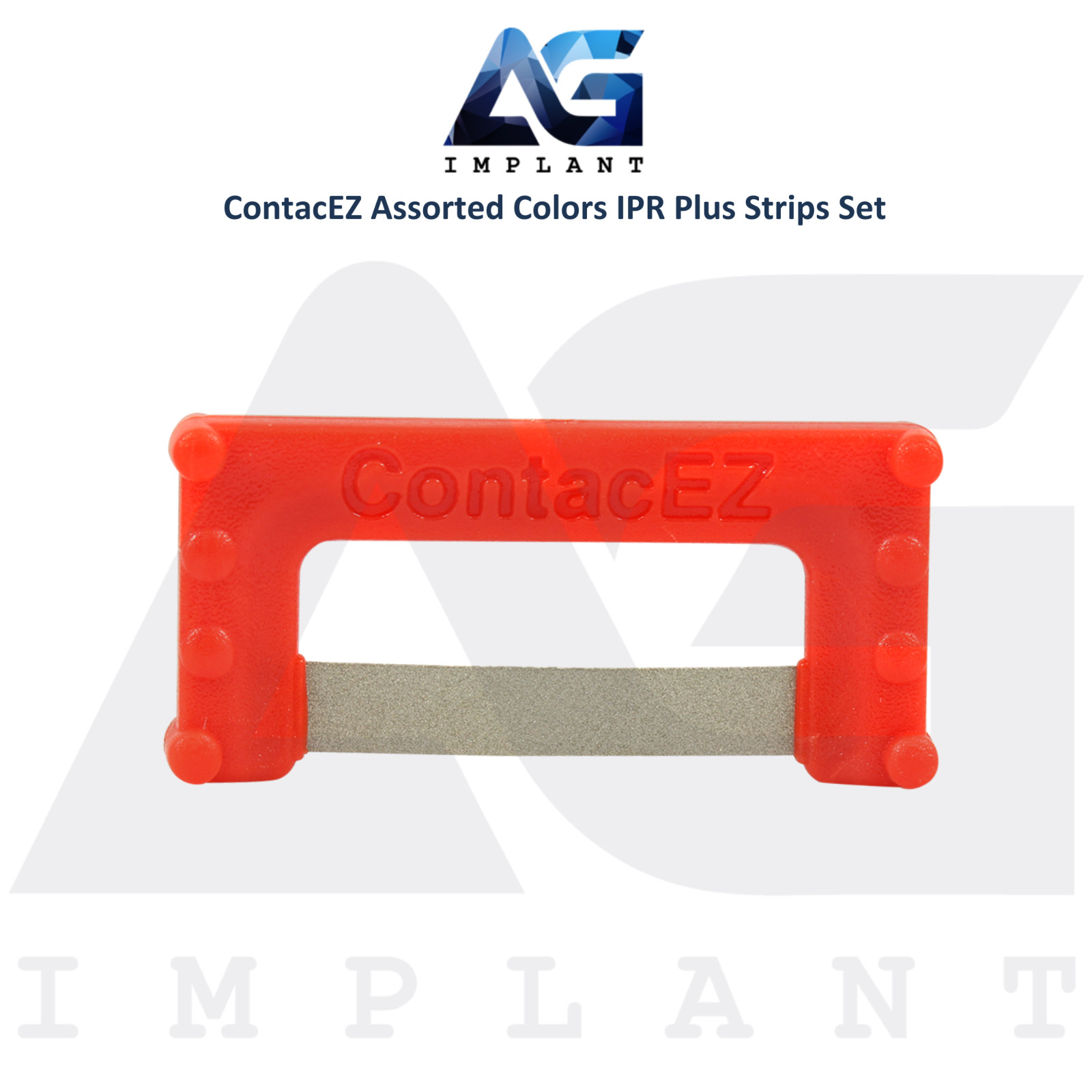 Assorted Color Flexible Diamond Coated IPR Plus Strips Set Stainless Steel