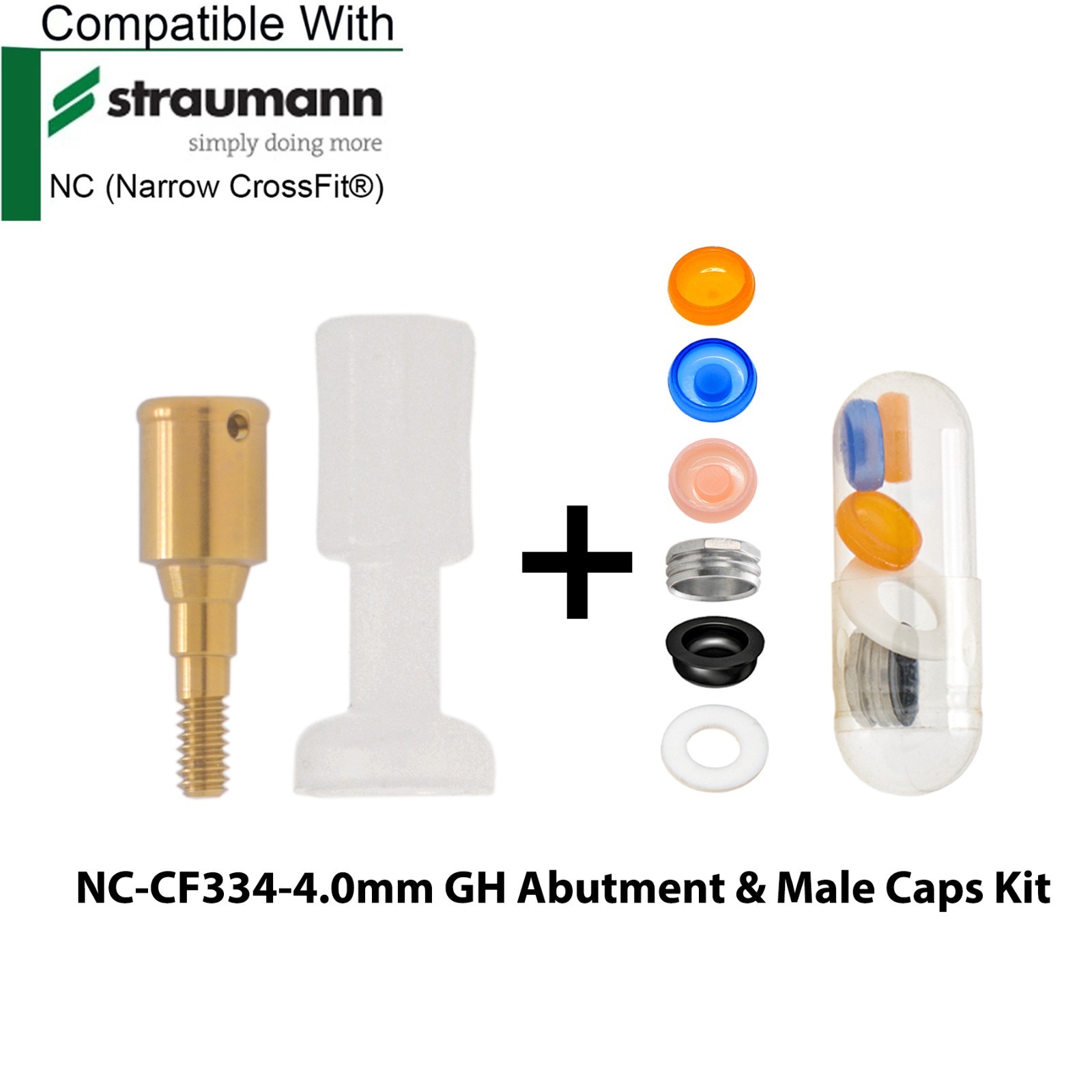 Dental Locator Abutment 1-5.0mm GH Compatible with Straumann NC/RC Implant Sys