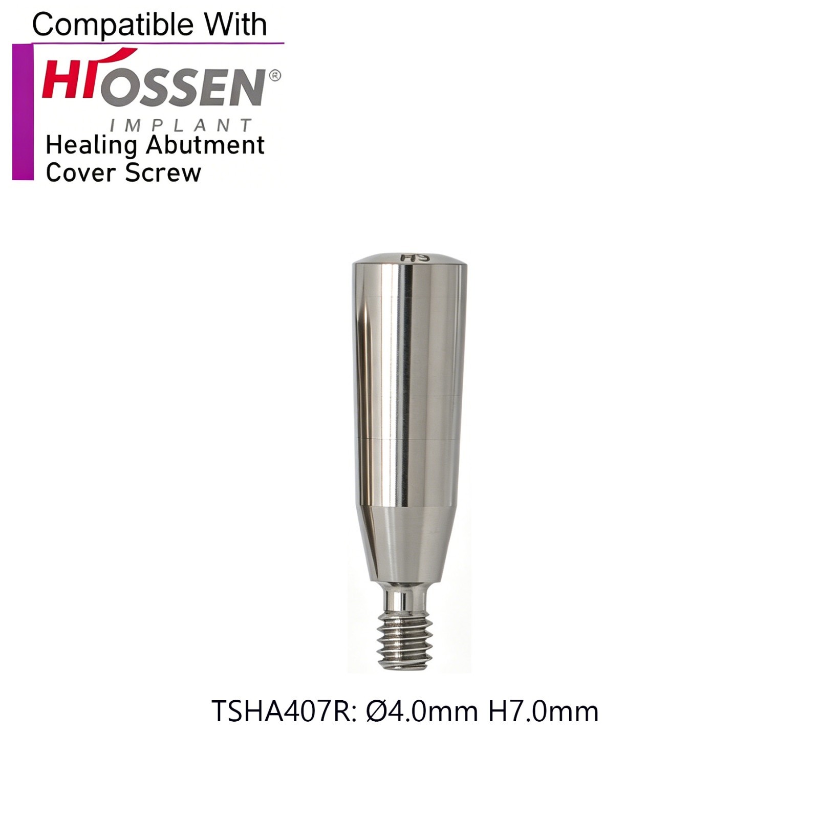 US 5Pcs Dental Healing Abutments Cover Screw Regular/Mini fit Osstem Hiossen