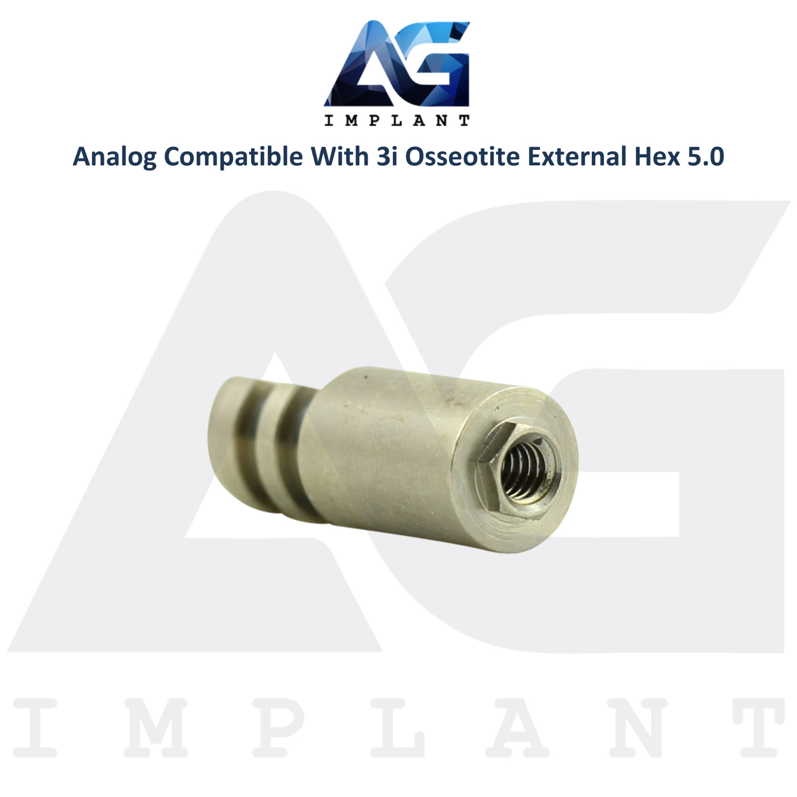 5 Fixture Analog Compatible with 3i Osseotite® External Hex Ø5.0mm Dental Lab