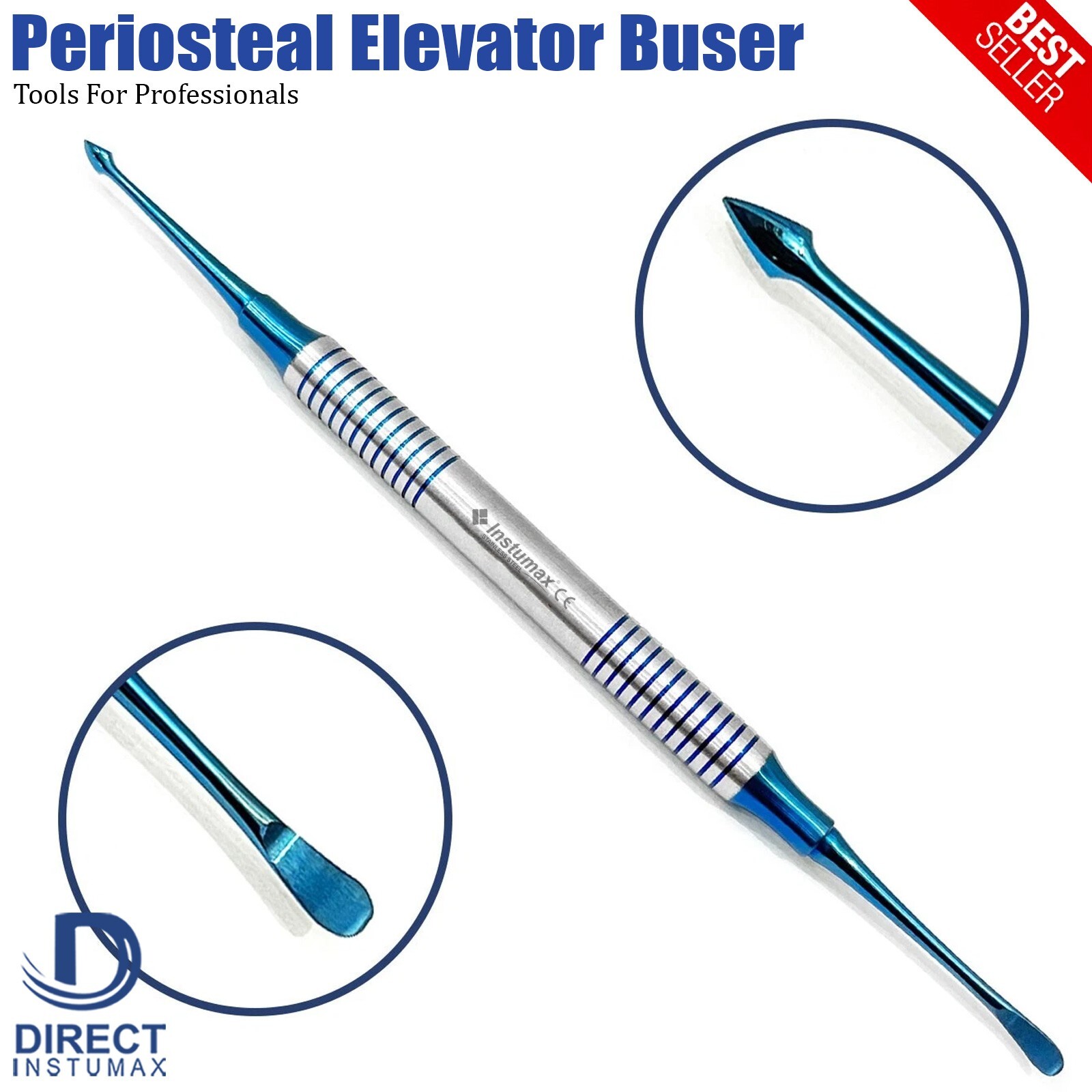 Dental Buser Periosteal Elevator Implant Sharp Tissue Retracting Oral Surgery CE