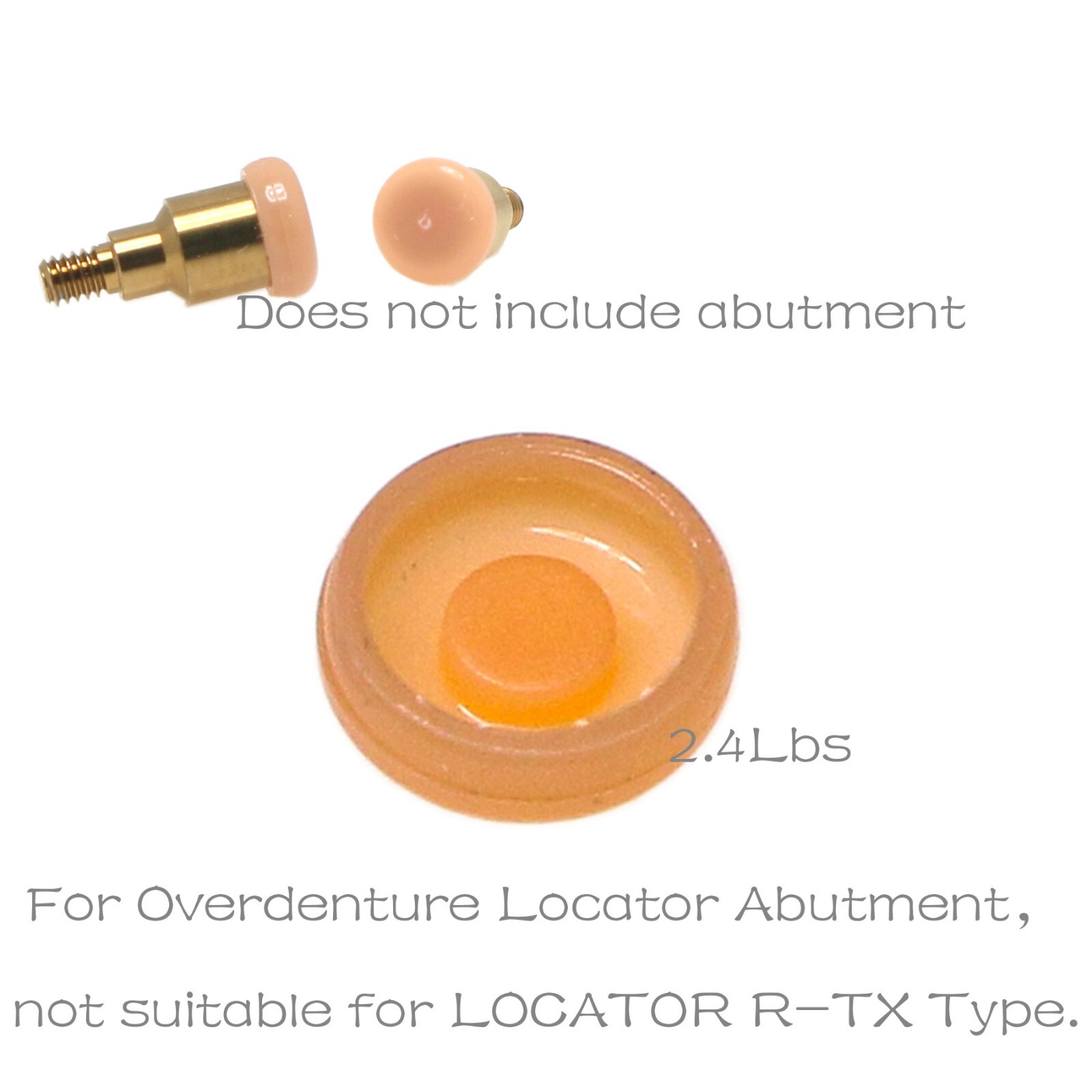 US Nobel Active NP/RP Locator Attachment Abutment Male Cap Inserts for 1-5.0mm