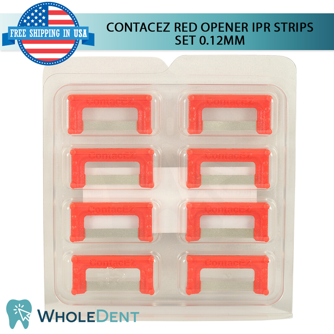 ContacEZ Red Opener IPR 8 Strips Dental Orthodontic Interproximal Reduction