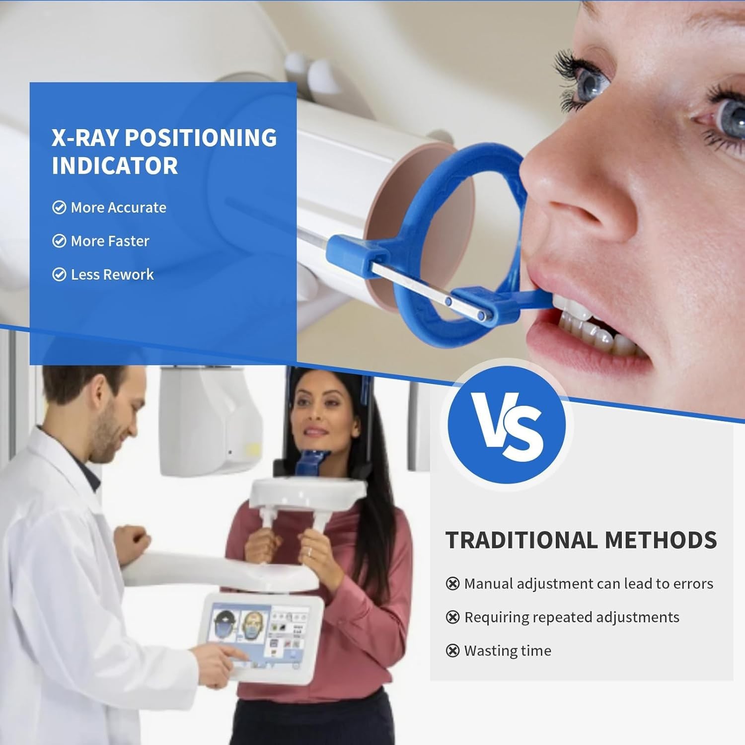 Dental Sensor Holder Dental X-Ray Positioning Aiming Ring Bitewing/Anterior