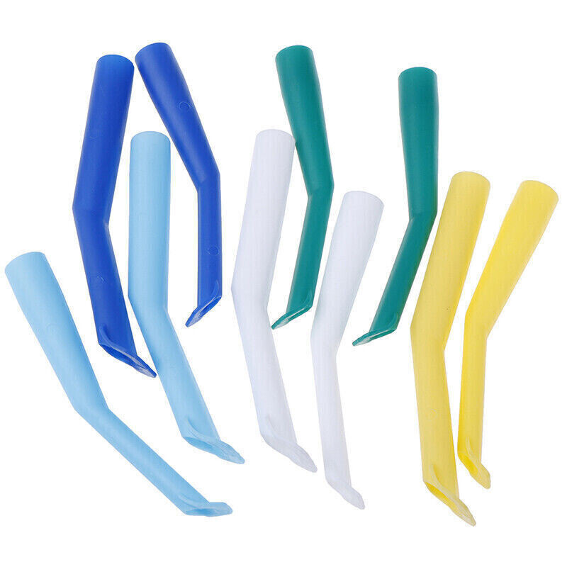 10 Pcs Dental Surgical Strong Suction Tips Disposable Autoclavable Adult /Child